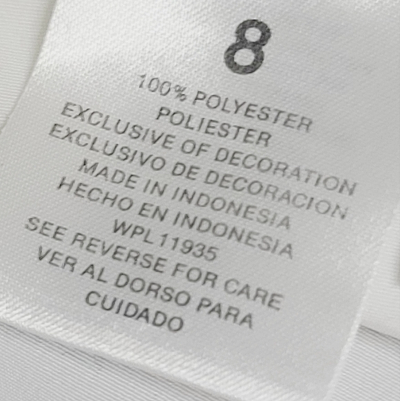 Liz Baker White Floral Embroidery Monochromatic Button Down Shirt - Picture 7 of 13